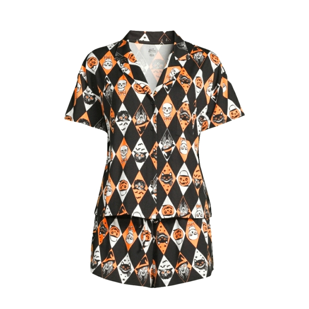 SUPER Cute comfy Halloween 🎃 Pajamas, vintage, diamond 2 piece set